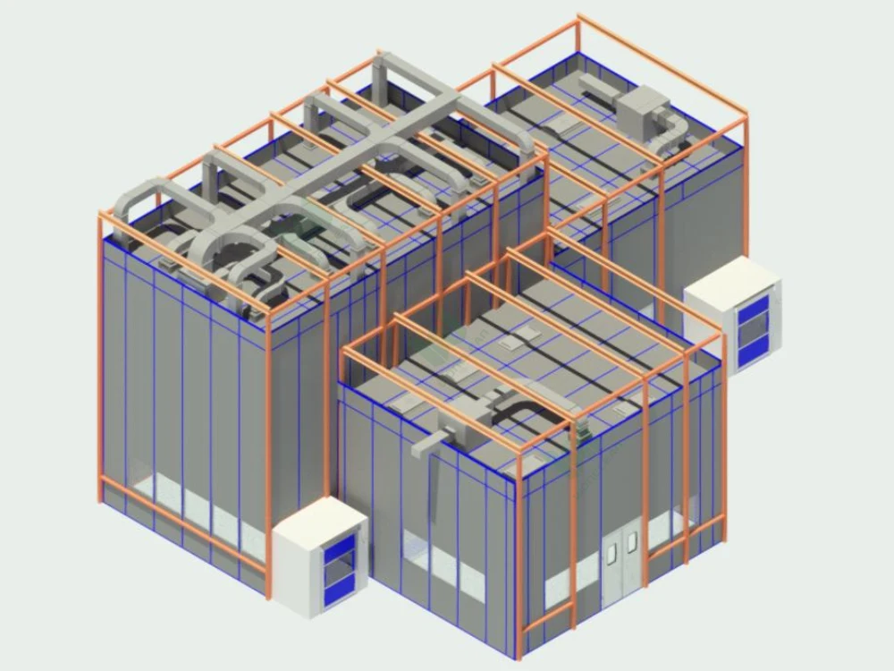 United States 150 m² PAC Biopharmaceutical Cleanroom project view 1