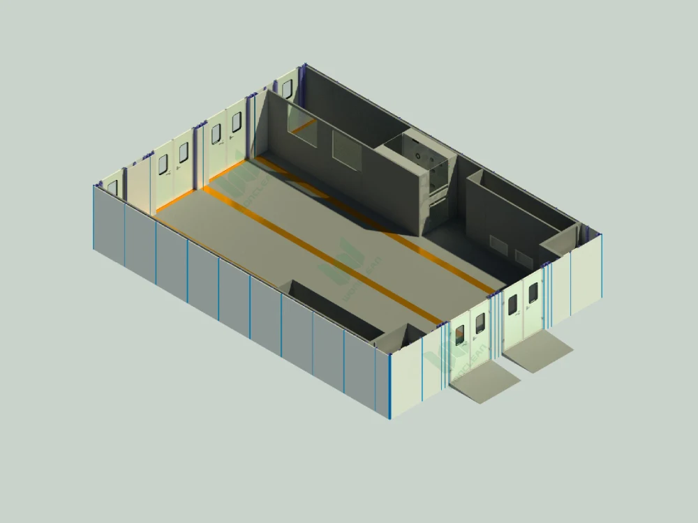 Shanghai 240 m² PAC Modular Biopharmaceutical Laboratory project view 1