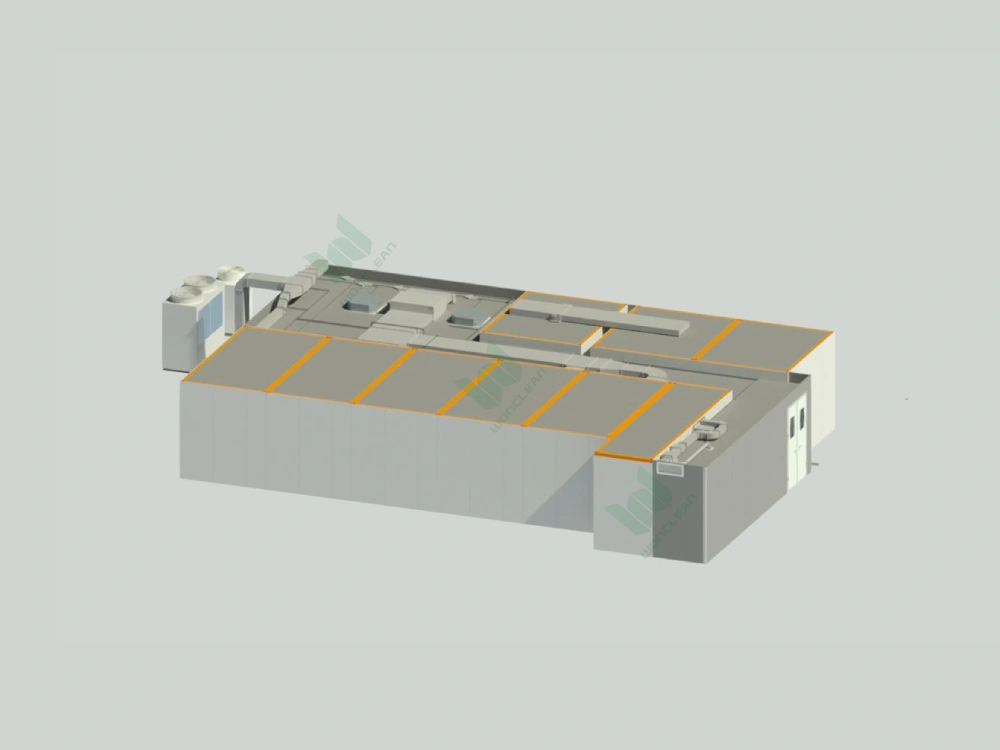 China 190 m² PAC Pharmaceutical Cleanroom project view 1