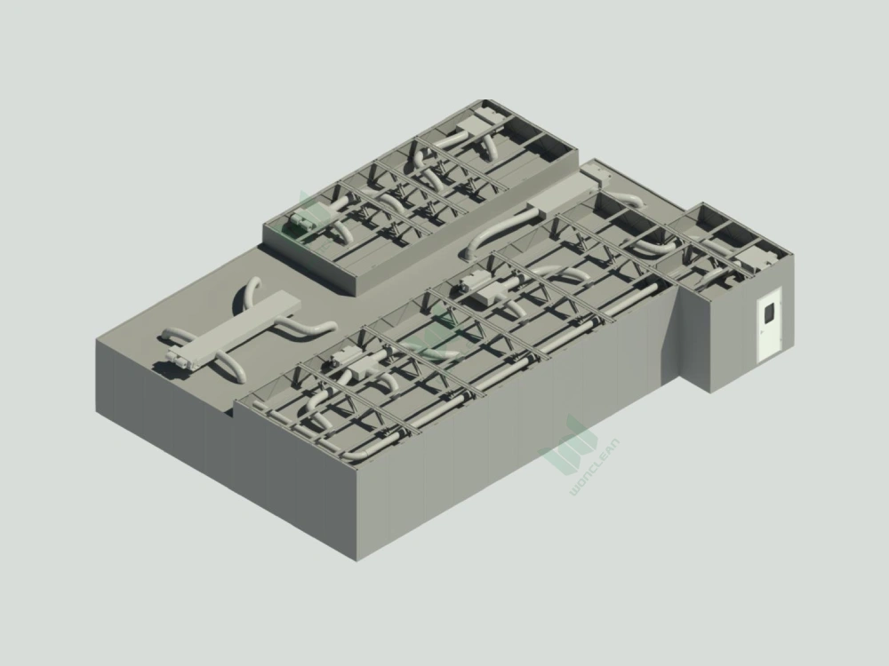 China 190 m² PAC Pharmaceutical Cleanroom project view 2