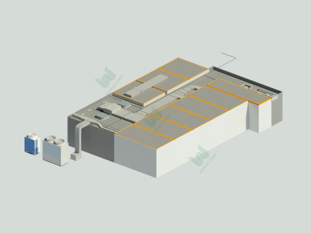 China 190 m² PAC Pharmaceutical Cleanroom project view 3