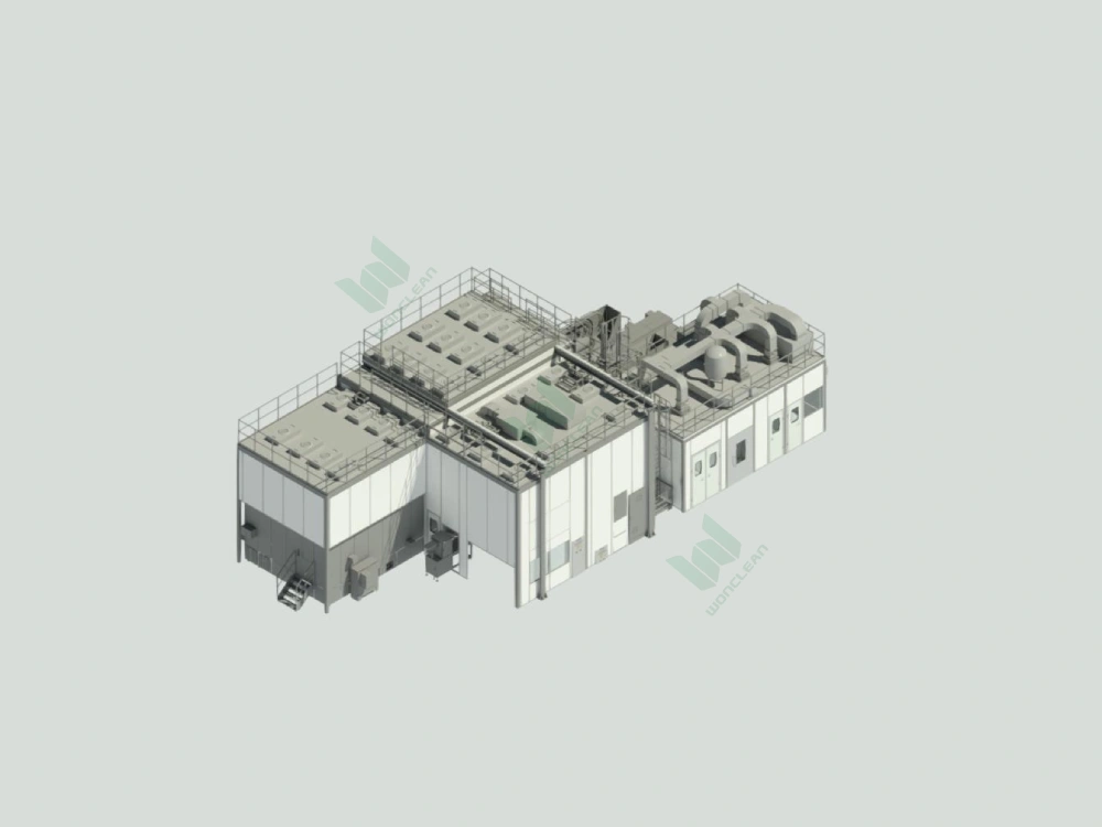 Changchun 130 m² SAC Injection Molding Cleanroom project view 1