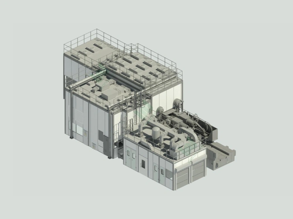 Changchun 130 m² SAC Injection Molding Cleanroom project view 2