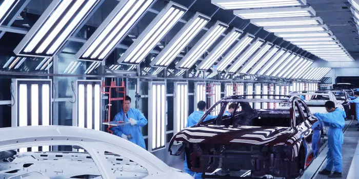 Modular cleanroom installation in automotive paint shop