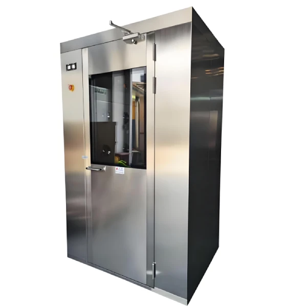 Multi-Person Air Shower Room / Air Shower Tunnel – side view showing dual access doors and integrated ceiling nozzles