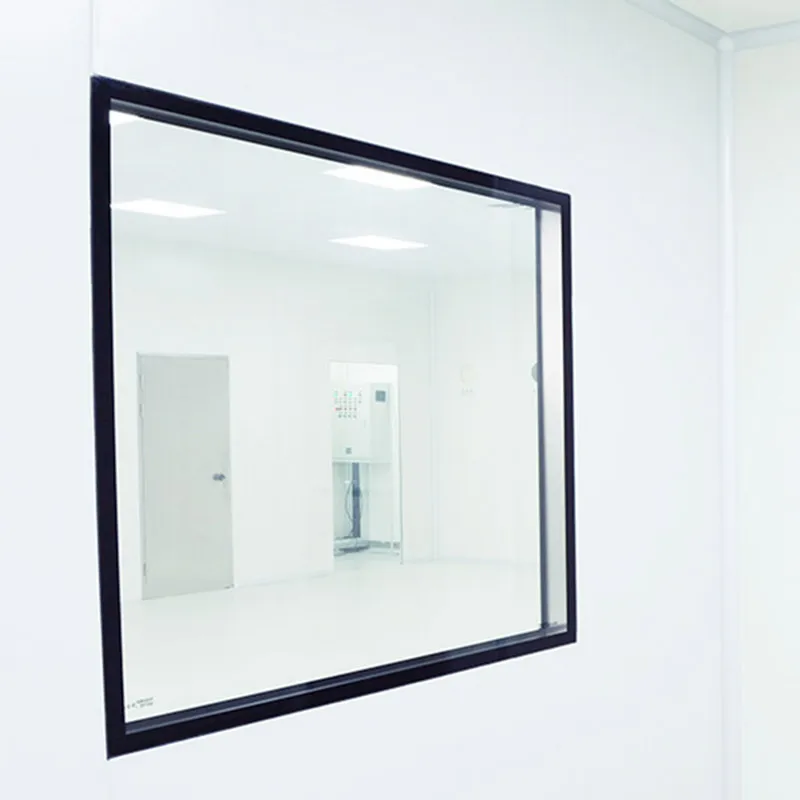 Janela de vidro dupla da sala limpa