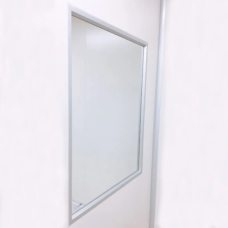 Clean room single glass window installed in semiconductor cleanroom