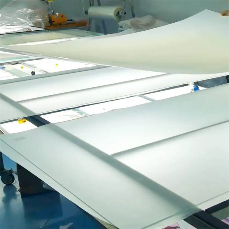 Atomized glass film