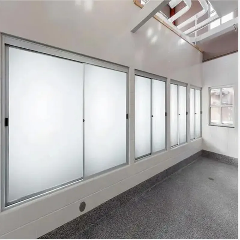 Atomized glass film