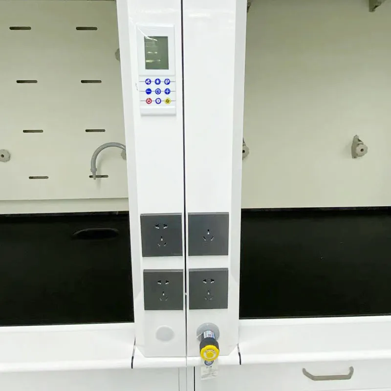 Capucha de humo de escape de acero completo del laboratorio químico