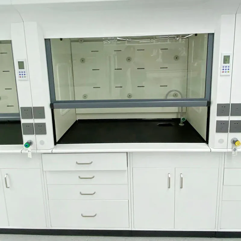 Capucha de humo de escape de acero completo del laboratorio químico