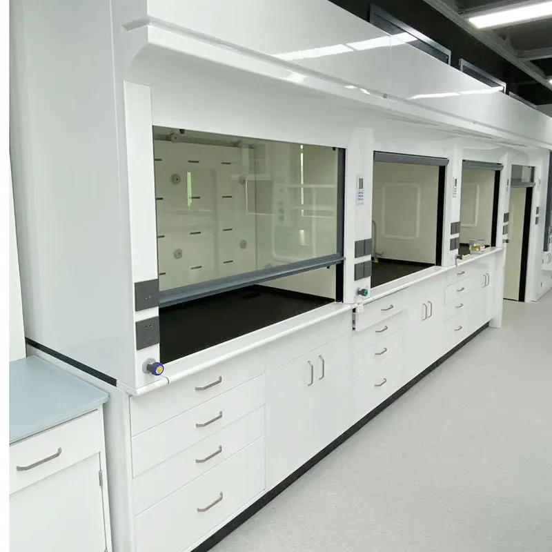 Capucha de humo de escape de acero completo del laboratorio químico
