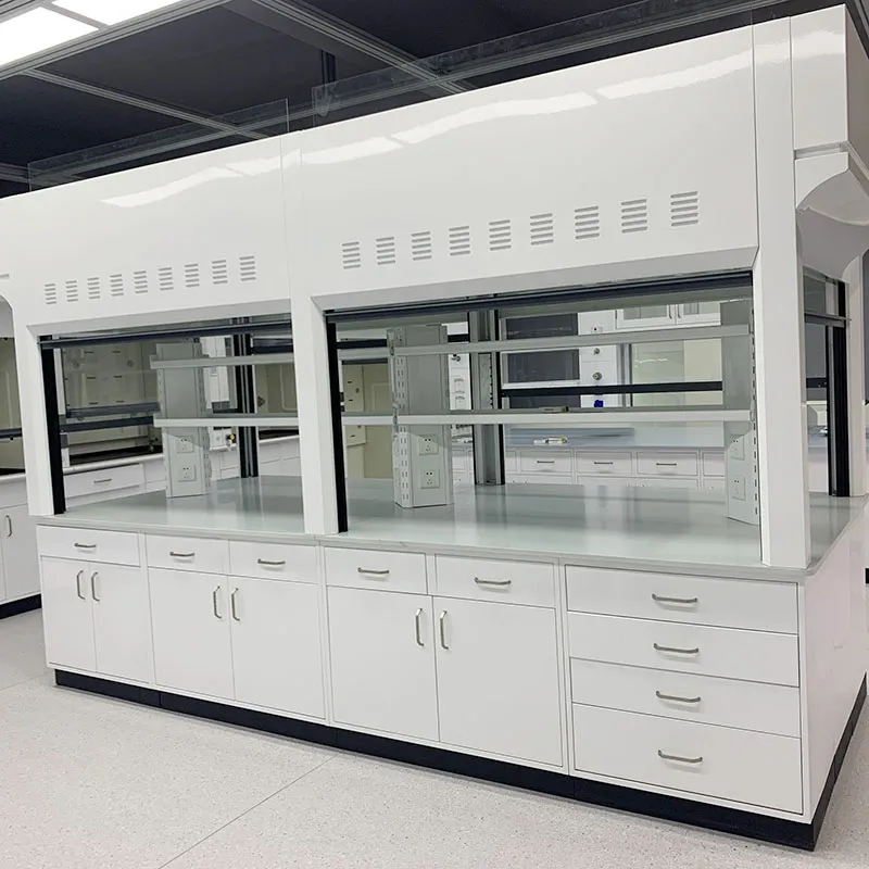 Capucha de humo de escape de acero completo del laboratorio químico
