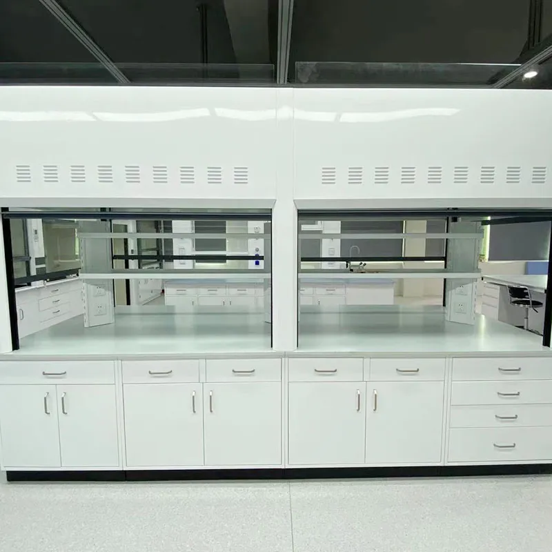 Capucha de humo de escape de acero completo del laboratorio químico