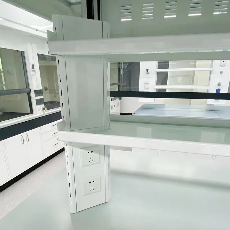 Capucha de humo de escape de acero completo del laboratorio químico