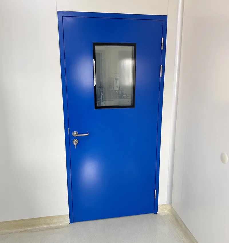 Clean room steel door